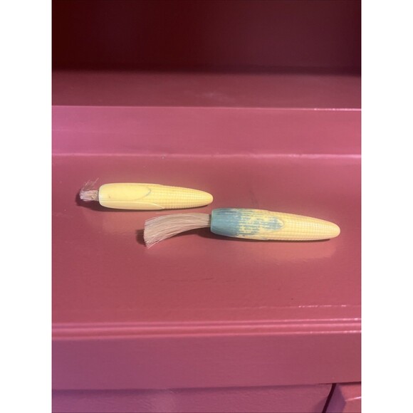 2 Mid Century Corn on the Cob Little Butter Brushes - Picture 2 of 5